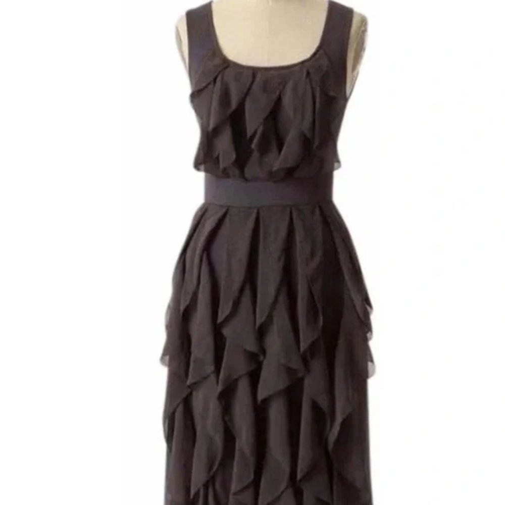 Anthropologie Ric Rac Ruffle Dress